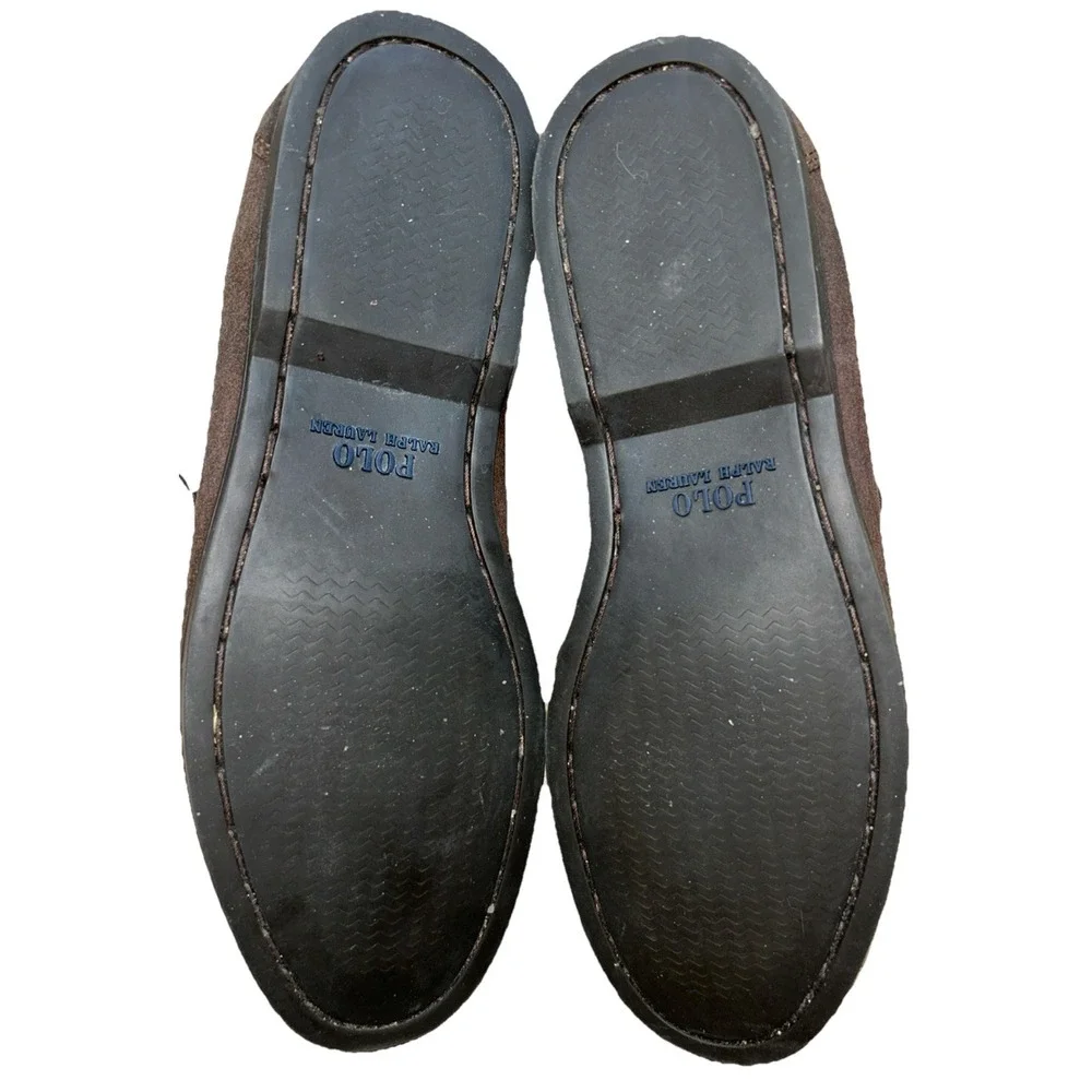 POLO RALPH LAUREN Barx Chukka Chocolate Leather Ankle‎ Boots 11571 Men Sz 9.5D